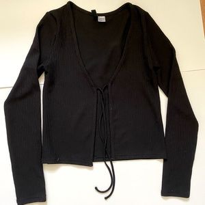 Tie top cardigan
